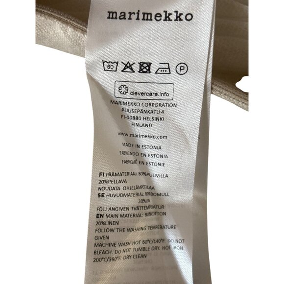 Marimekko Pillow Cover and Pillow 14.5"‎ X 23" Parrot Colorful Cotton Linen Zip - Picture 8 of 8